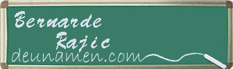 Bernarde Rajic Visitenkarte